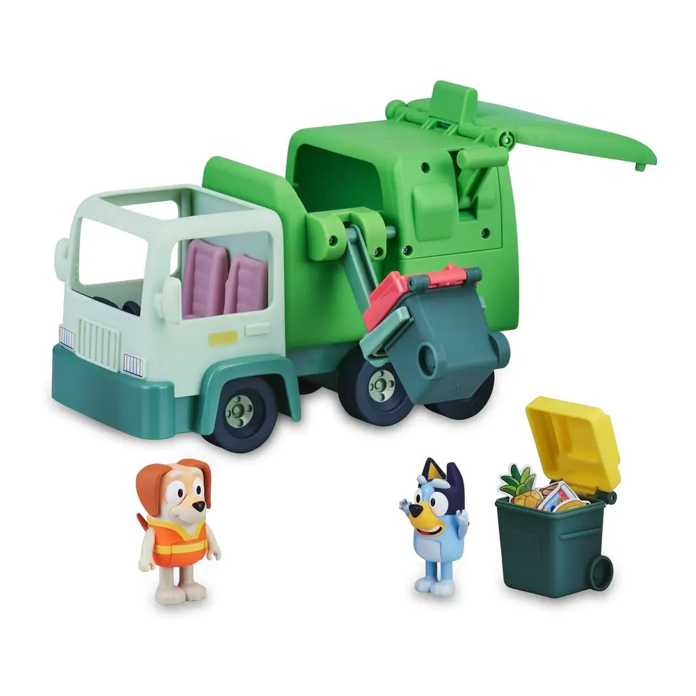 Bluey Müllwagen und Figurenpackung Produktfoto