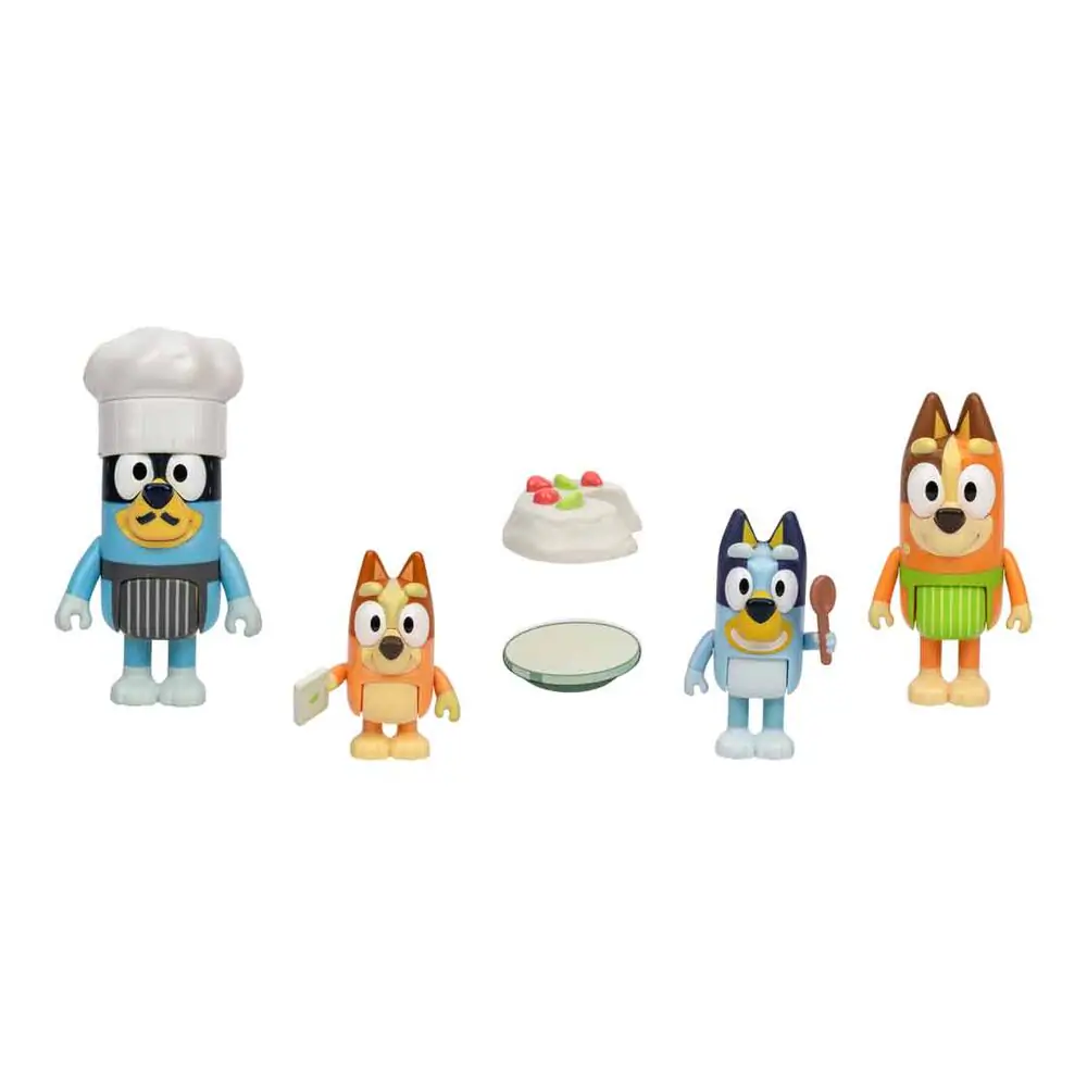 Bluey Lets Play Chef Pack 4 Figuren Produktfoto