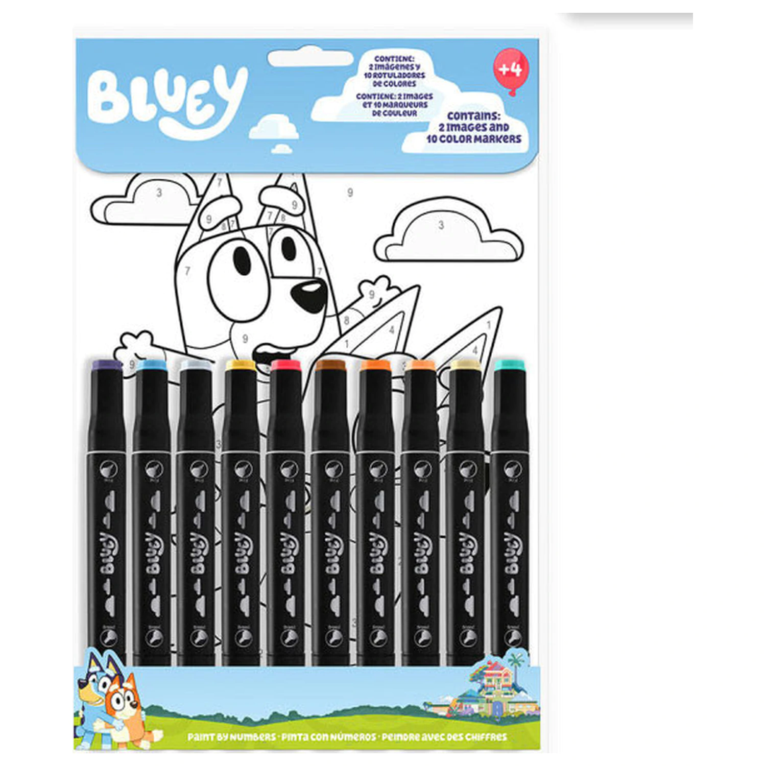 Bluey Life viele Malvorlagen Produktfoto