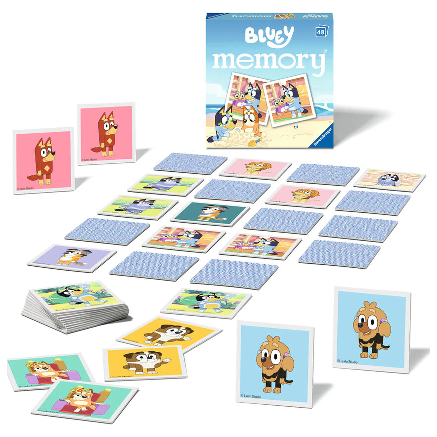 Bluey Taschen-Memory-Spiel Produktfoto