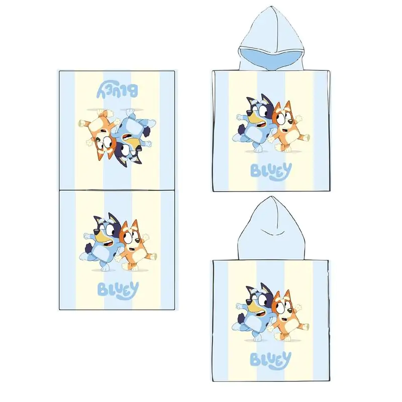 Bluey Microfaser Poncho Strandtuch Produktfoto