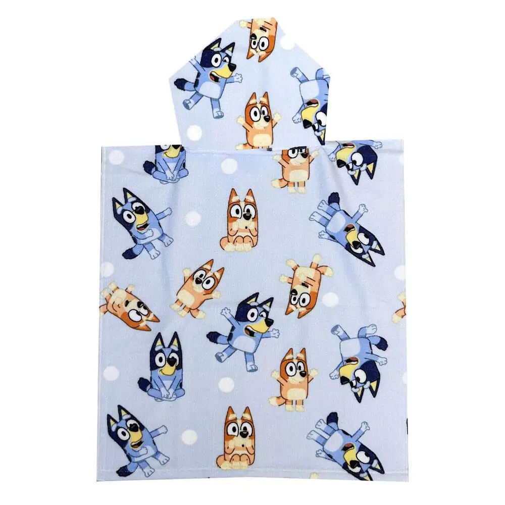 Bluey Microfaser Poncho Strandtuch Produktfoto