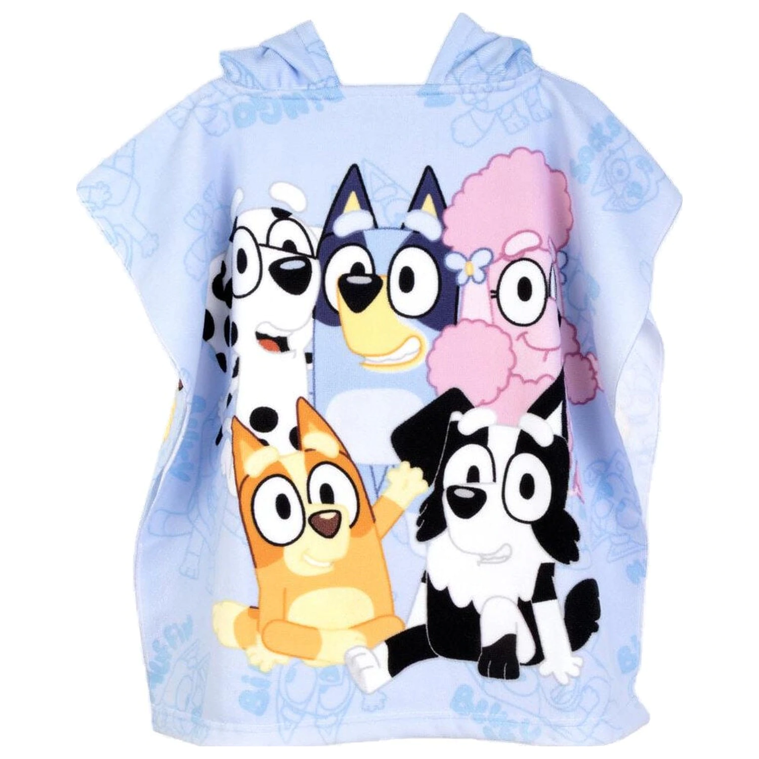 Bluey Mikrofaser-Poncho-Handtuch Produktfoto
