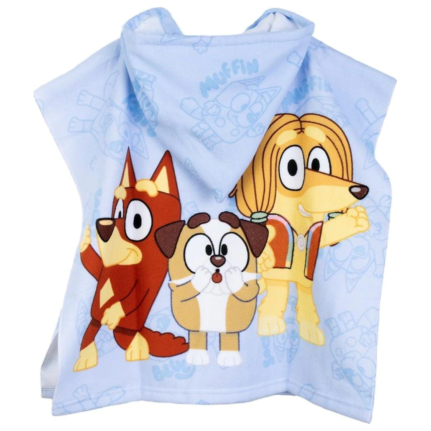 Bluey Mikrofaser-Poncho-Handtuch Produktfoto
