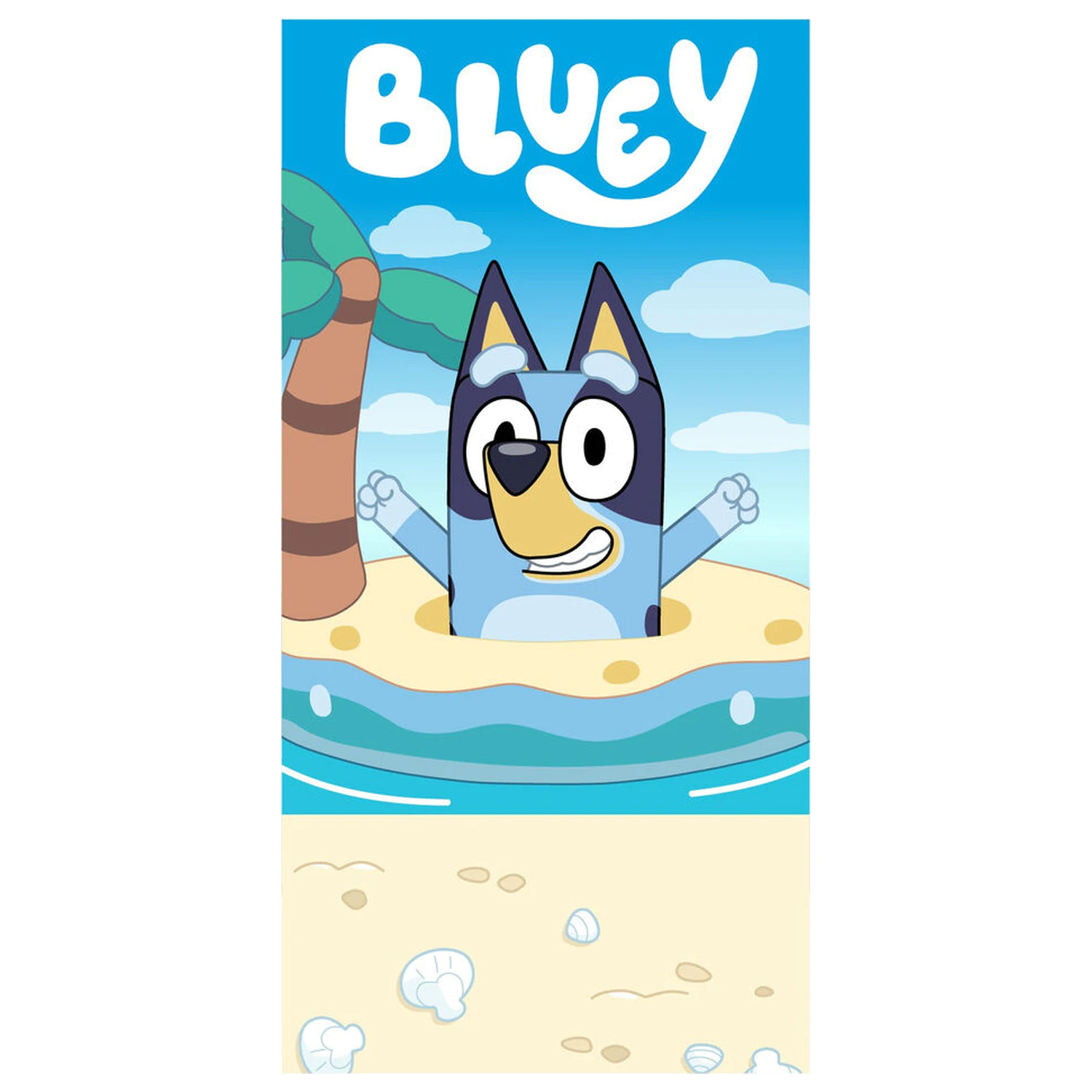 Bluey Mikrofaser Strandtuch Produktfoto