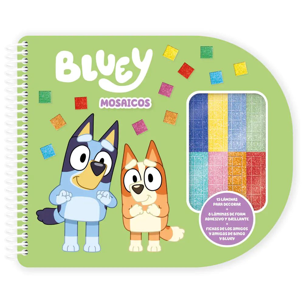 Bluey mosaics Notizbuch Produktfoto