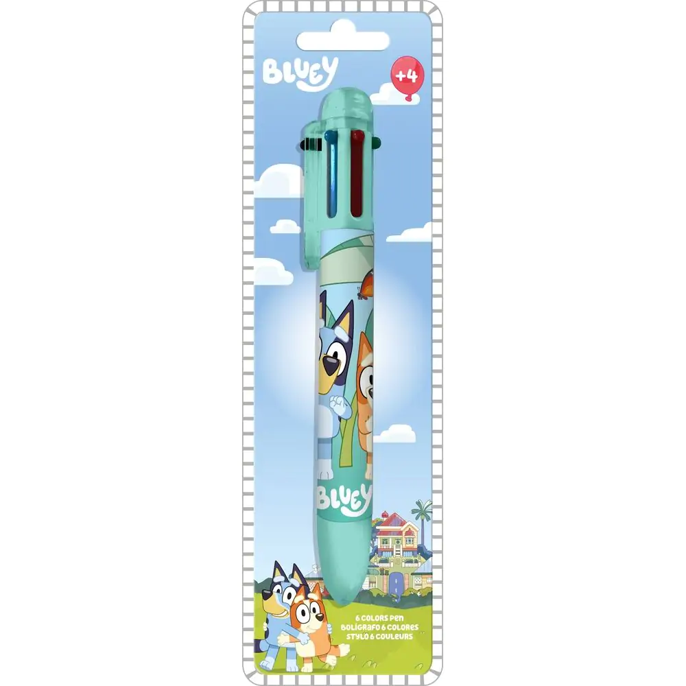 Bluey Pen  6-farbiger Stift Produktfoto
