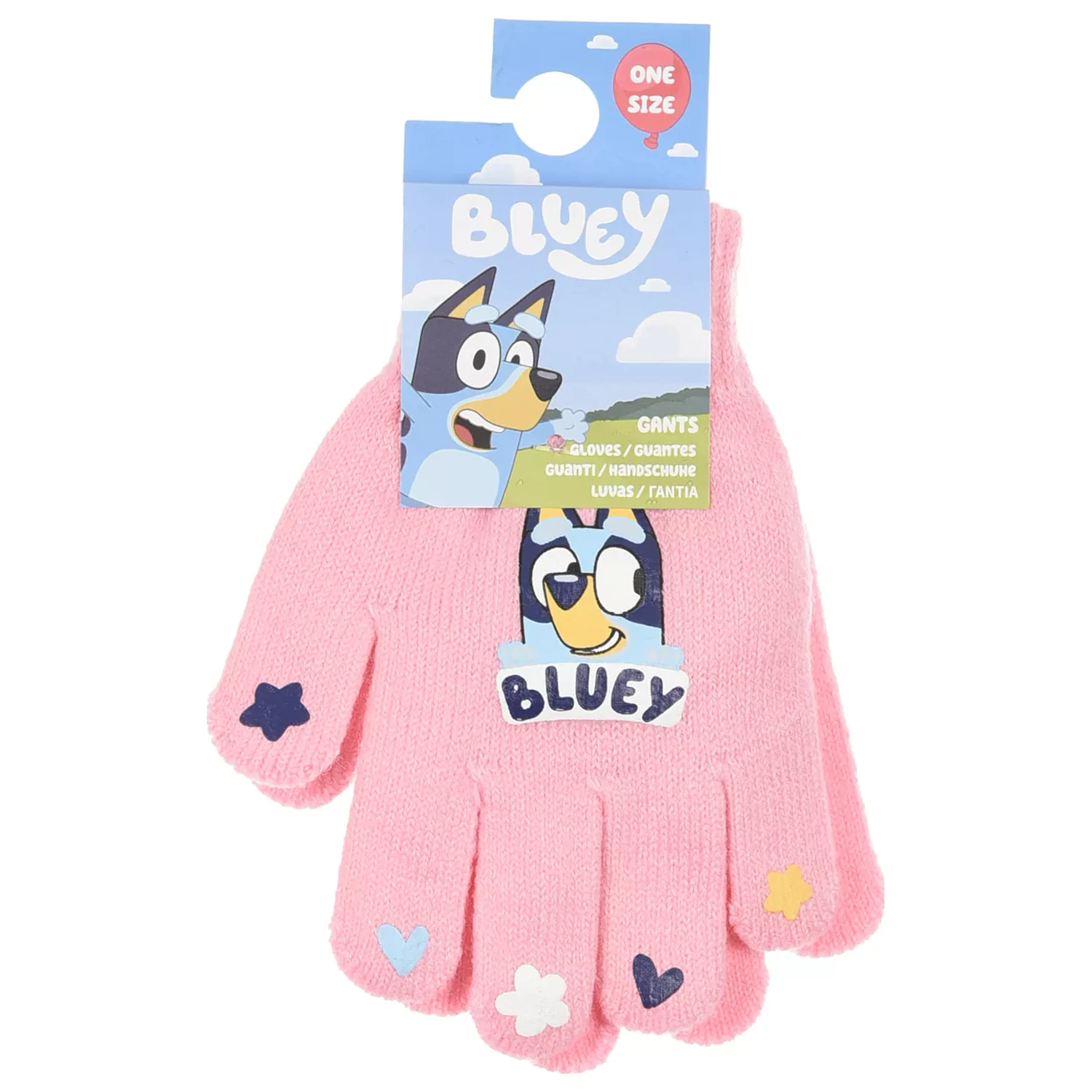 Bluey Pink Kinderhandschuhe Produktfoto