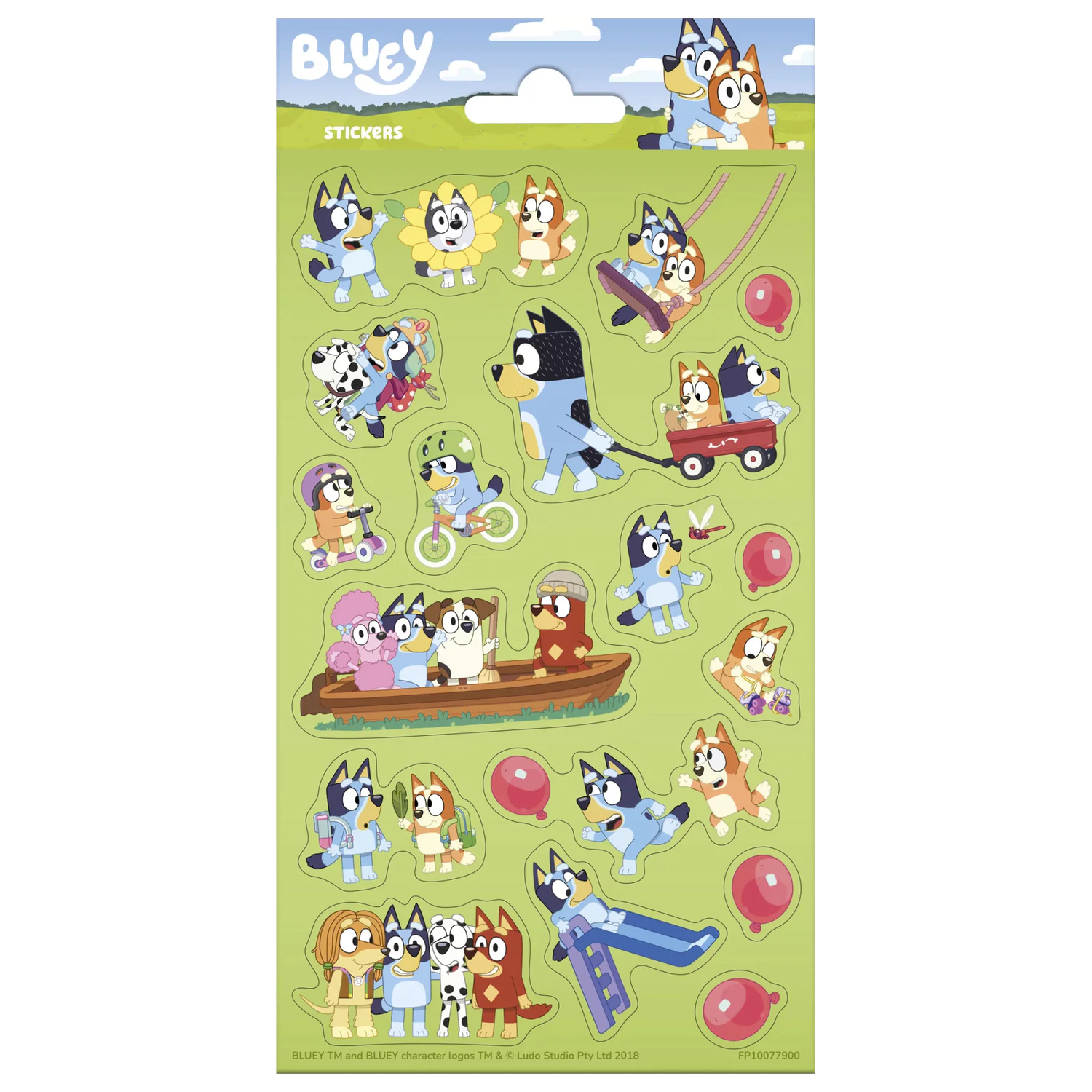 Bluey Spiel Sticker Produktfoto