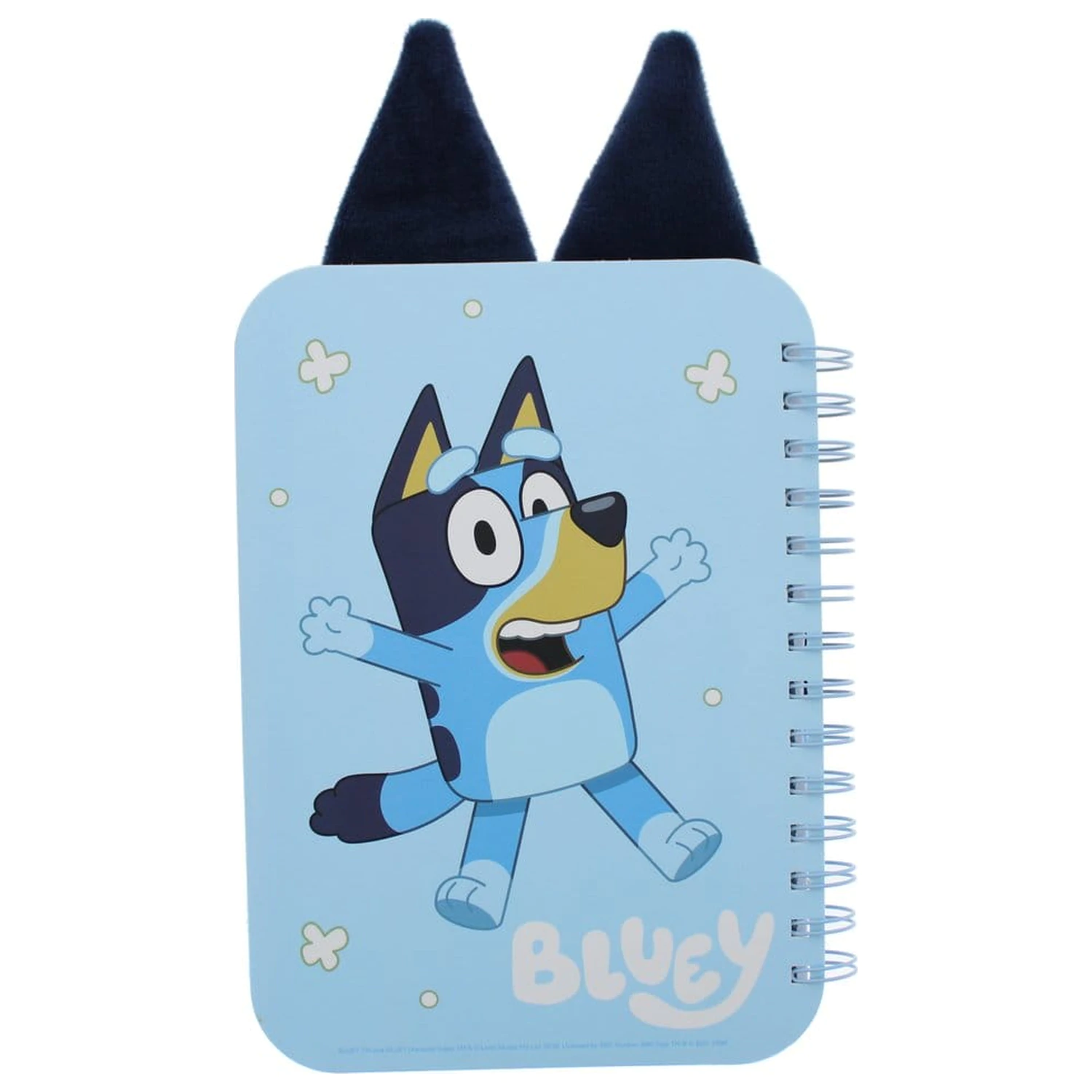 Bluey Plüsch Notizbuch Blau Produktfoto