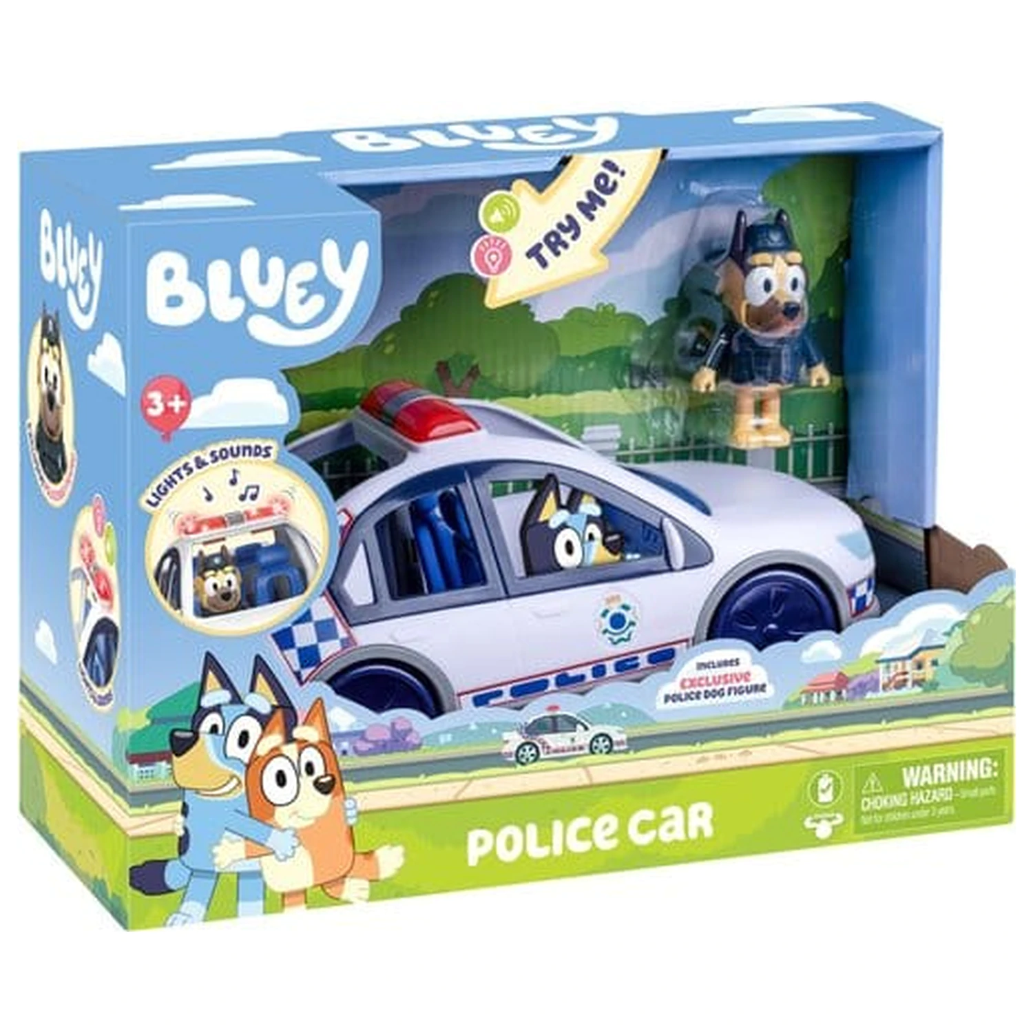 Bluey Fahrzeug Polizeiauto Produktfoto