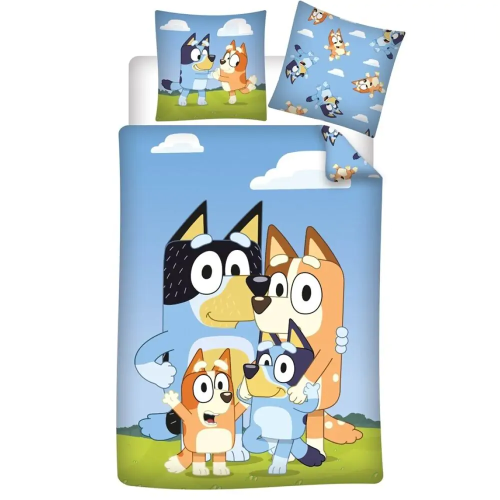 Bluey Polycotton Bettbezug Bett 90cm Produktfoto