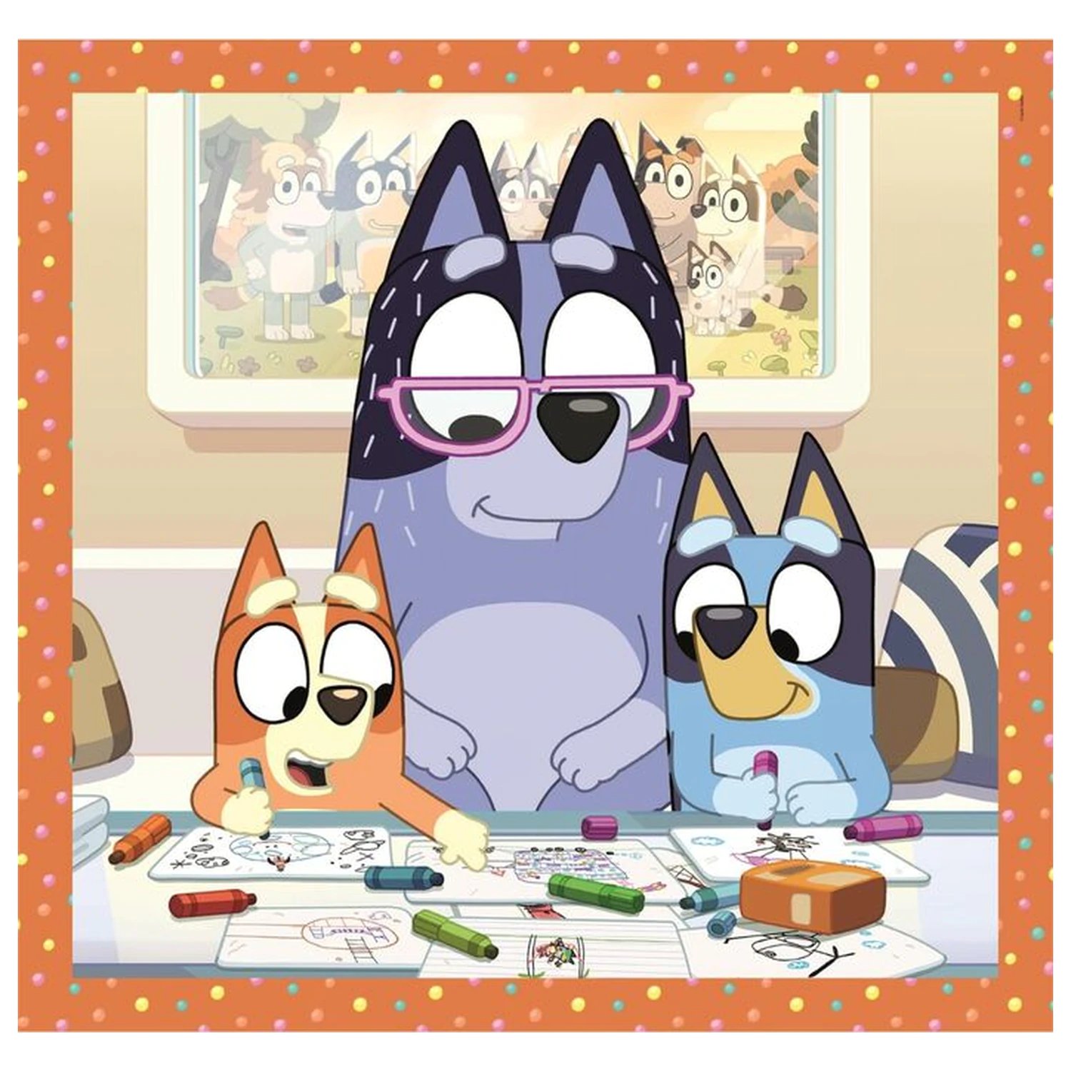 Bluey Puzzle 3x48 Teile Produktfoto