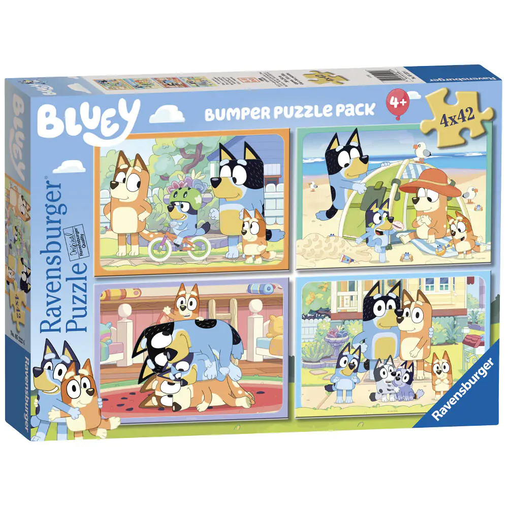 Bluey Puzzle 4x42St Produktfoto
