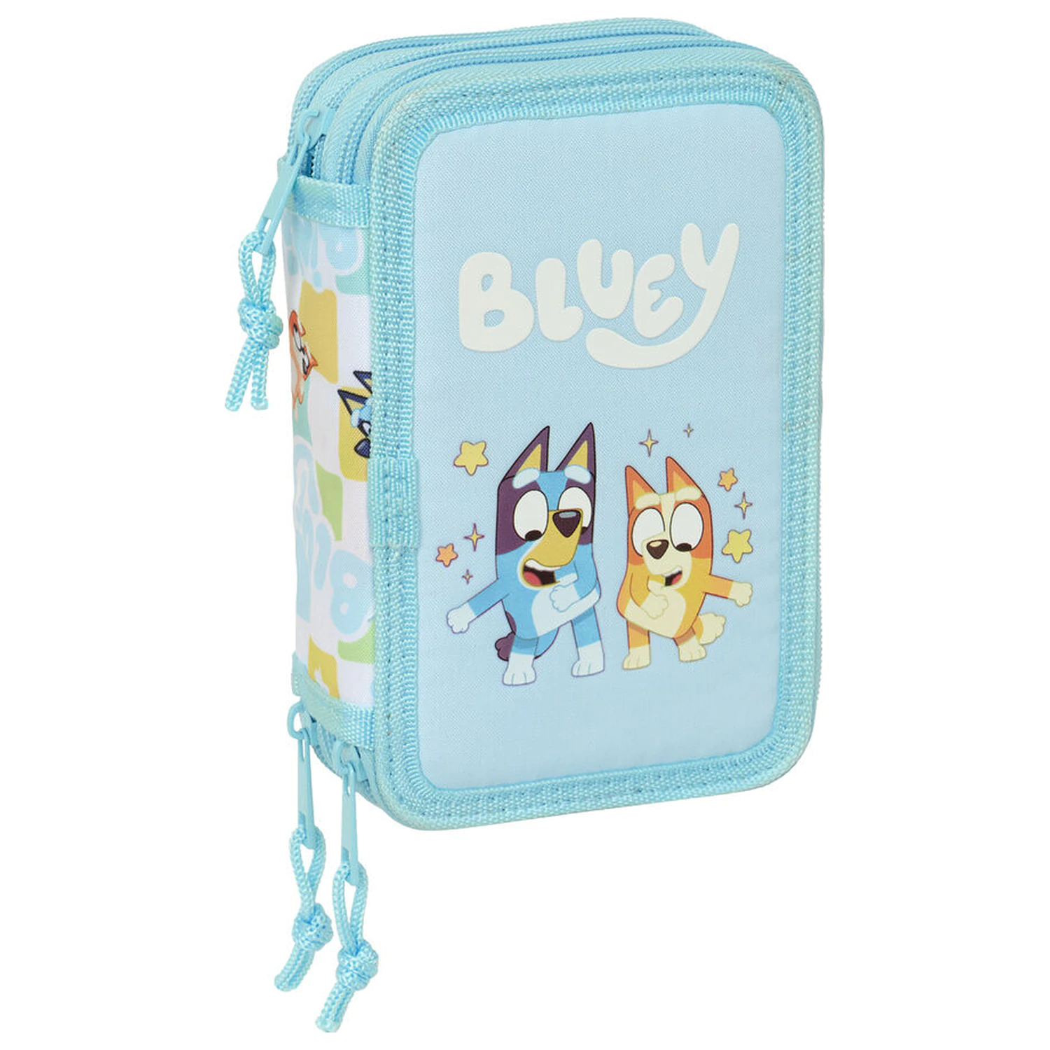 Bluey Ready dreifaches Federmäppchen 37-teilig Produktfoto