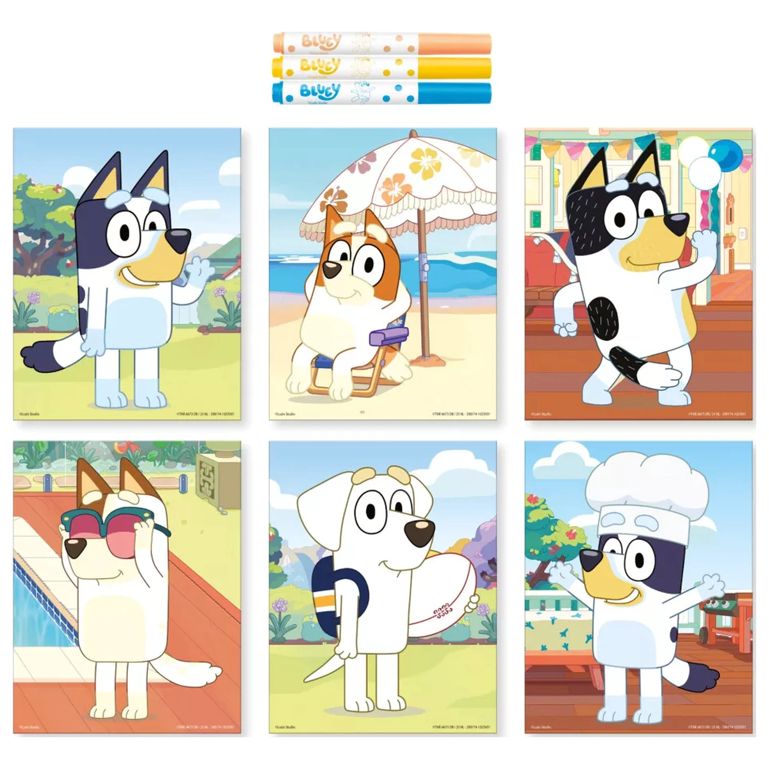 Bluey Rest Point Stempel Kreativset Produktfoto