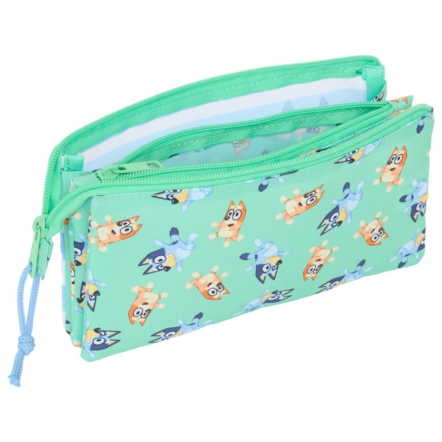 Bluey Sisters dreifach Federmäppchen Produktfoto