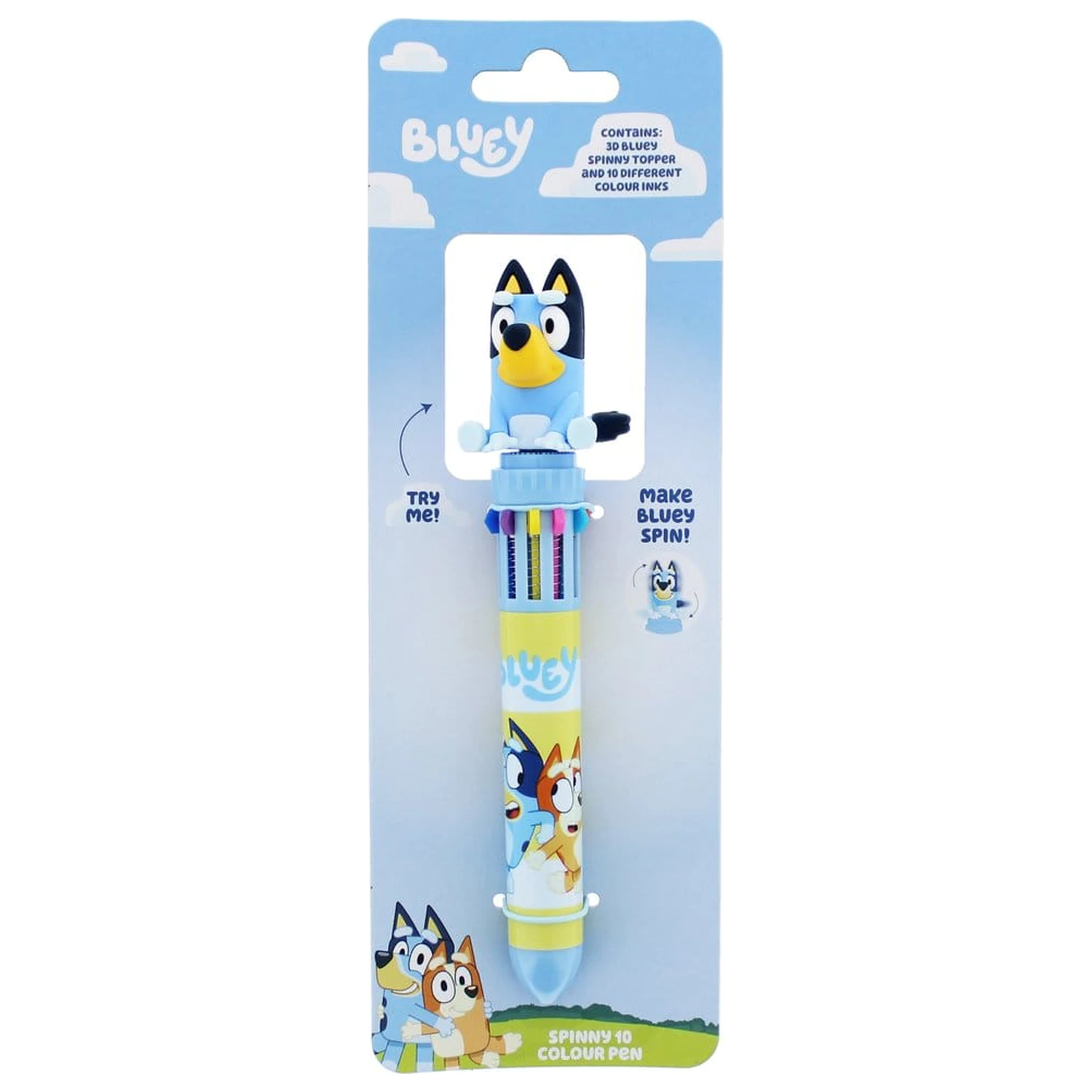 Bluey Multi Colour Kugelschreiber Spinny Produktfoto