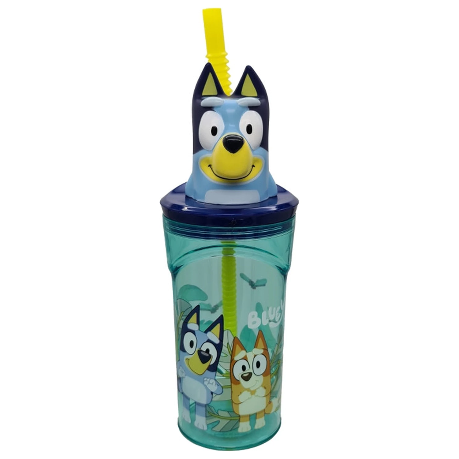 Bluey Splash 3D Kunststoff Trinkhalmbecher 360ml Produktfoto