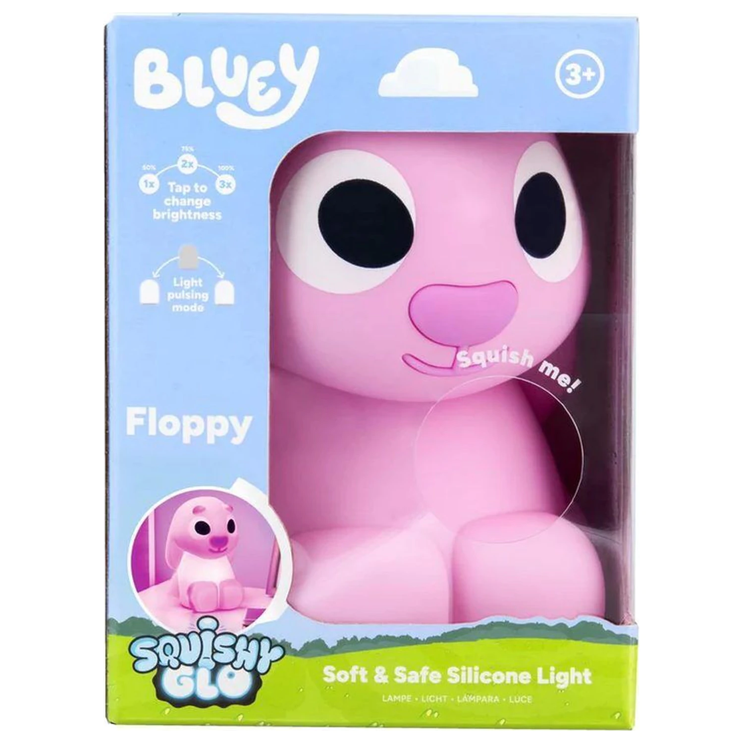 Bluey SquishyGlo Silikon-Licht Floppy wiederaufladbar Produktfoto