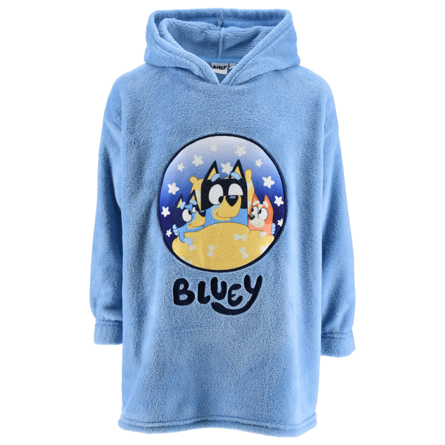 Bluey Stars Snuggle Plüsch Fleecedecke, Poncho 6/8 Jahre Produktfoto