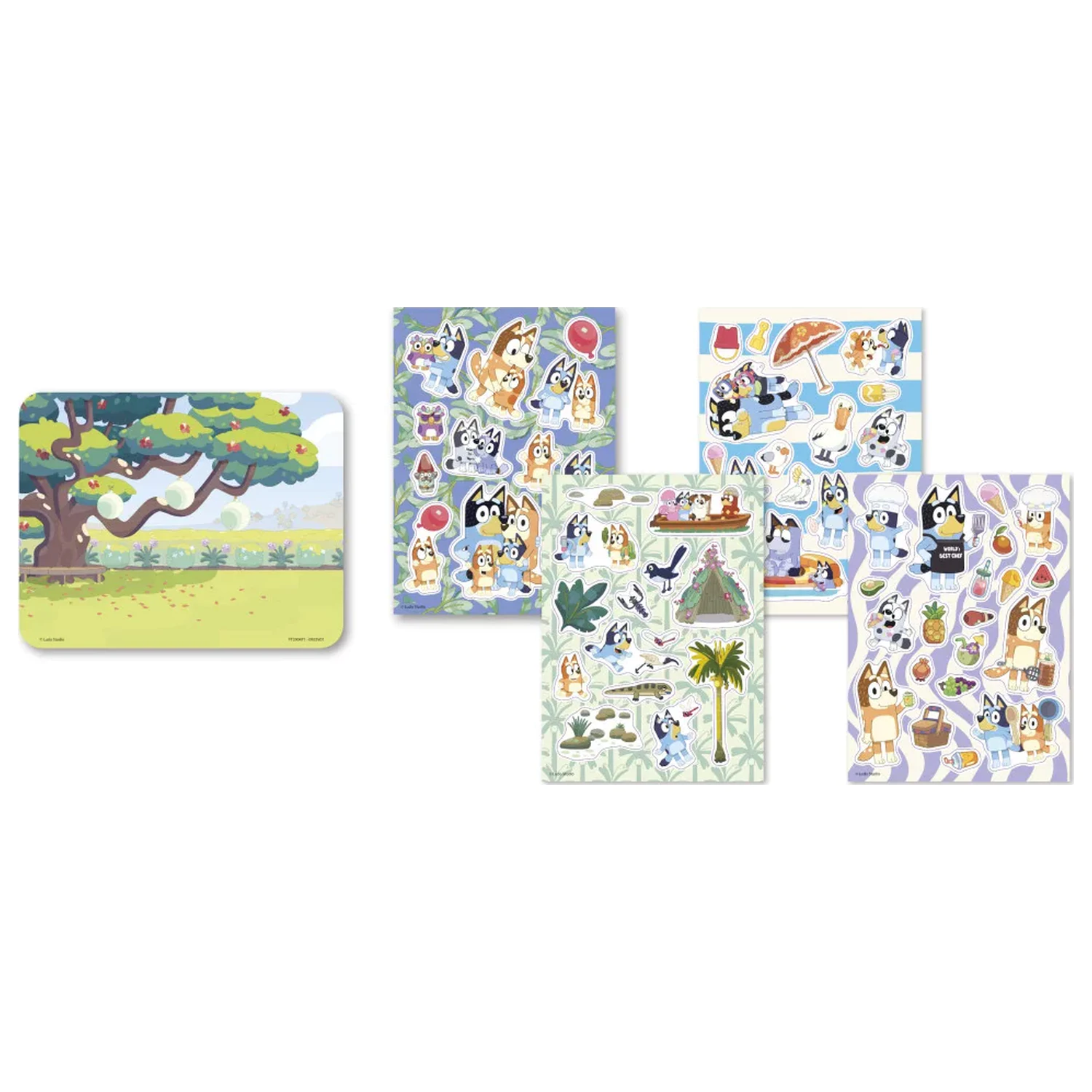 Bluey Sommer Fensterbilder Set Produktfoto