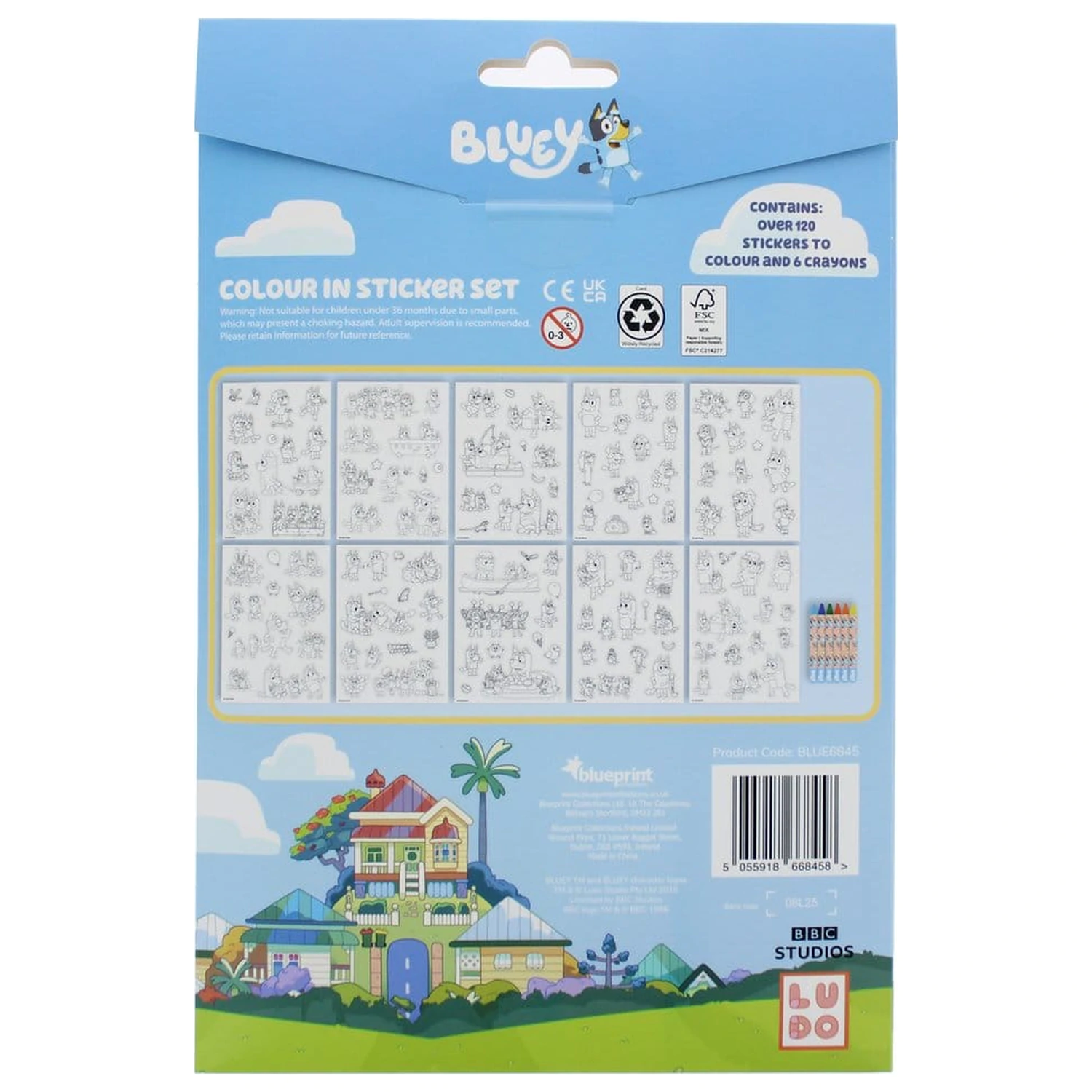 Bluey Sticker Mal-Set Produktfoto