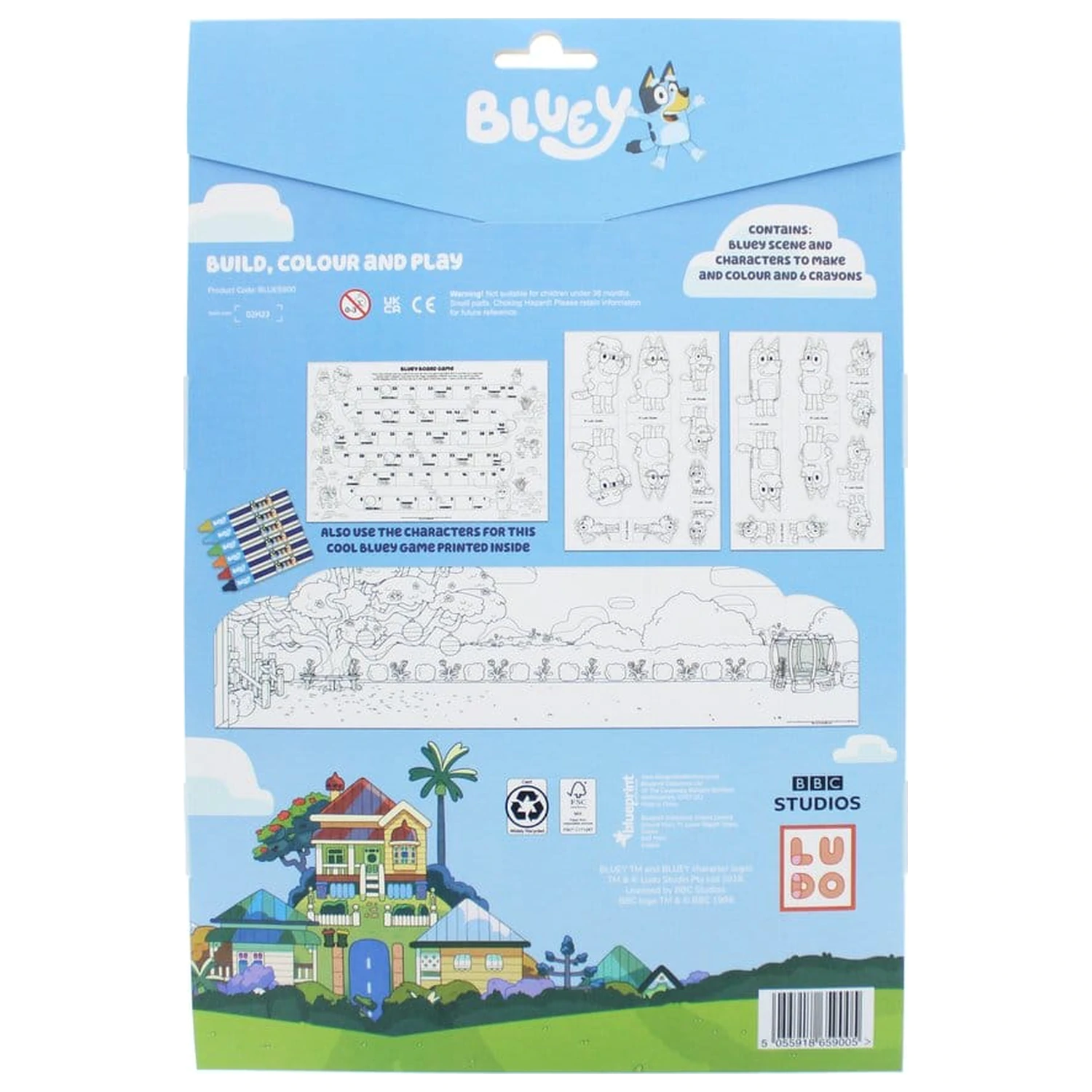 Bluey Mal- und Spielwelt Set Produktfoto