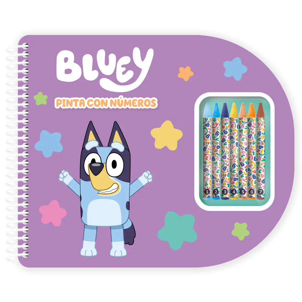 Bluey Malen nach Zahlen Notizbuch Produktfoto