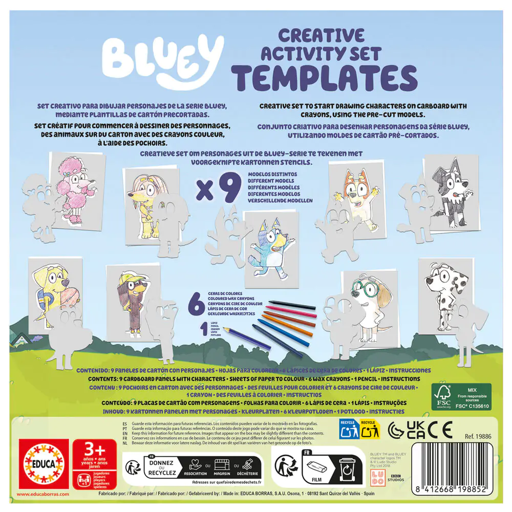 Bluey Creative Activityset Templates termékfotó