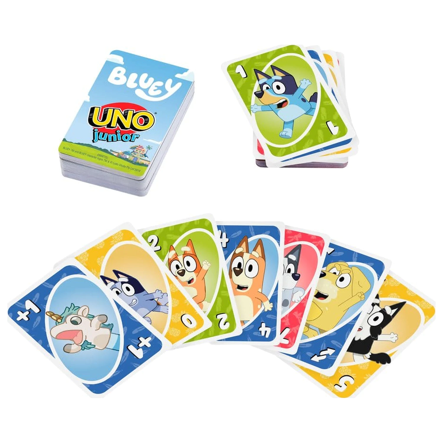 Bluey UNO Junior Kartenspiel Produktfoto