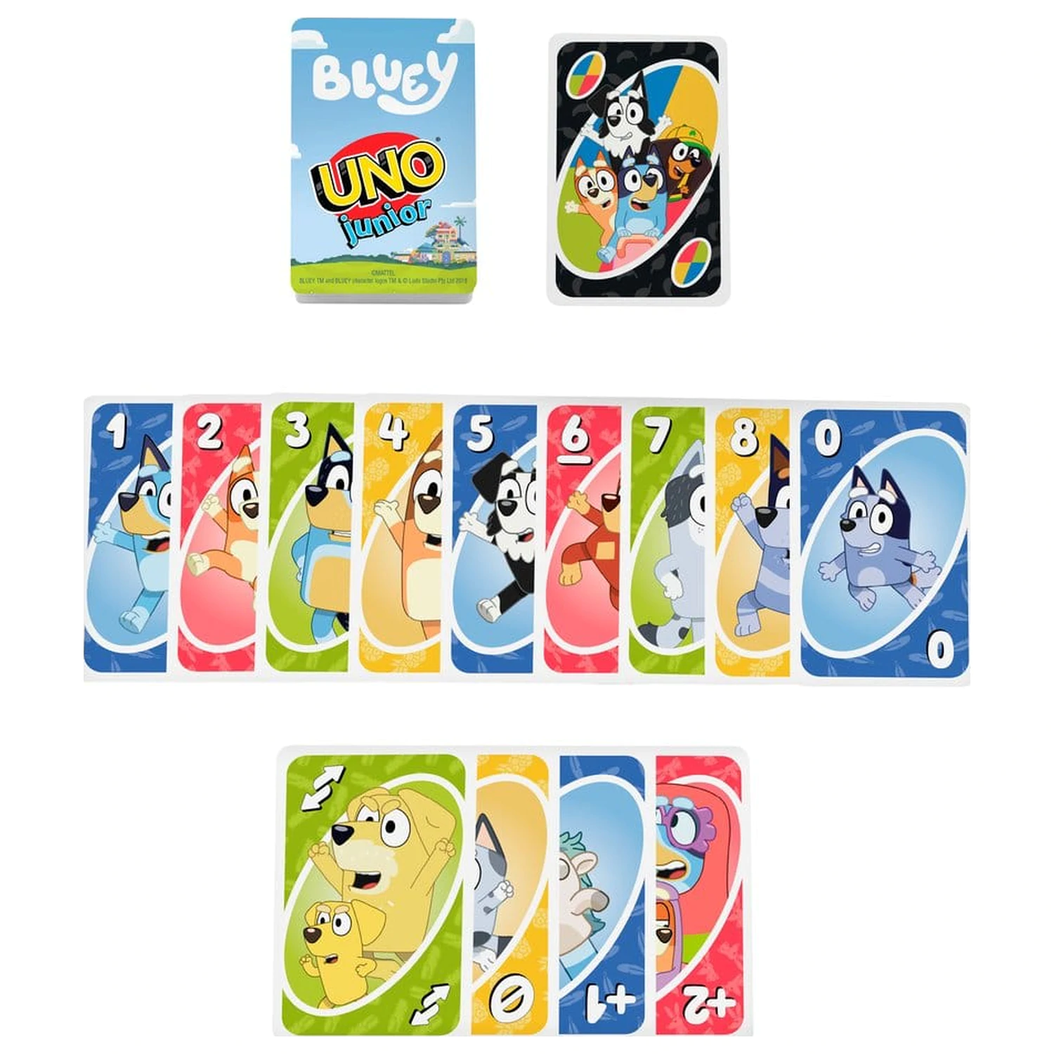 Bluey UNO Junior Kartenspiel Produktfoto