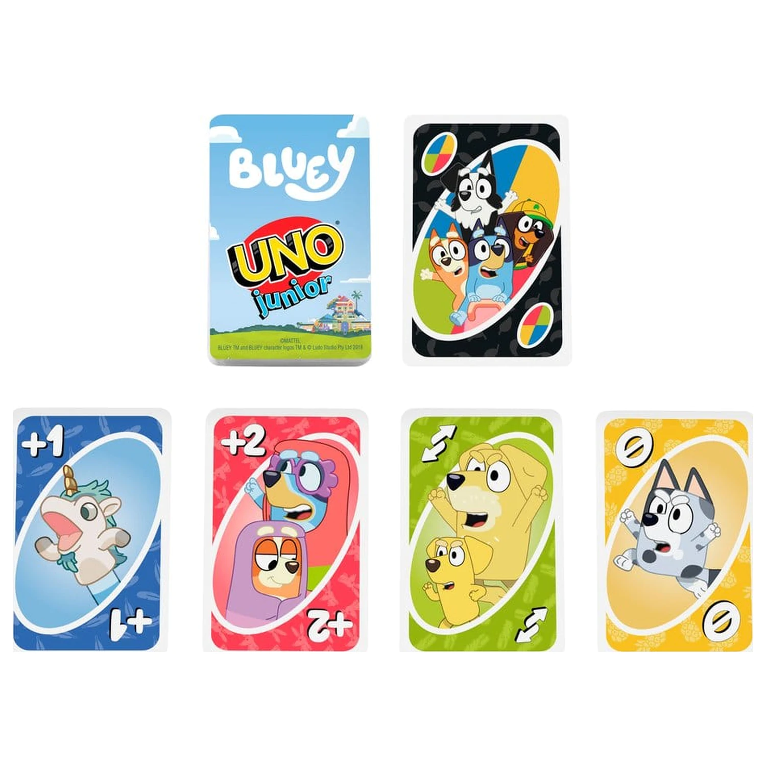 Bluey UNO Junior Kartenspiel Produktfoto