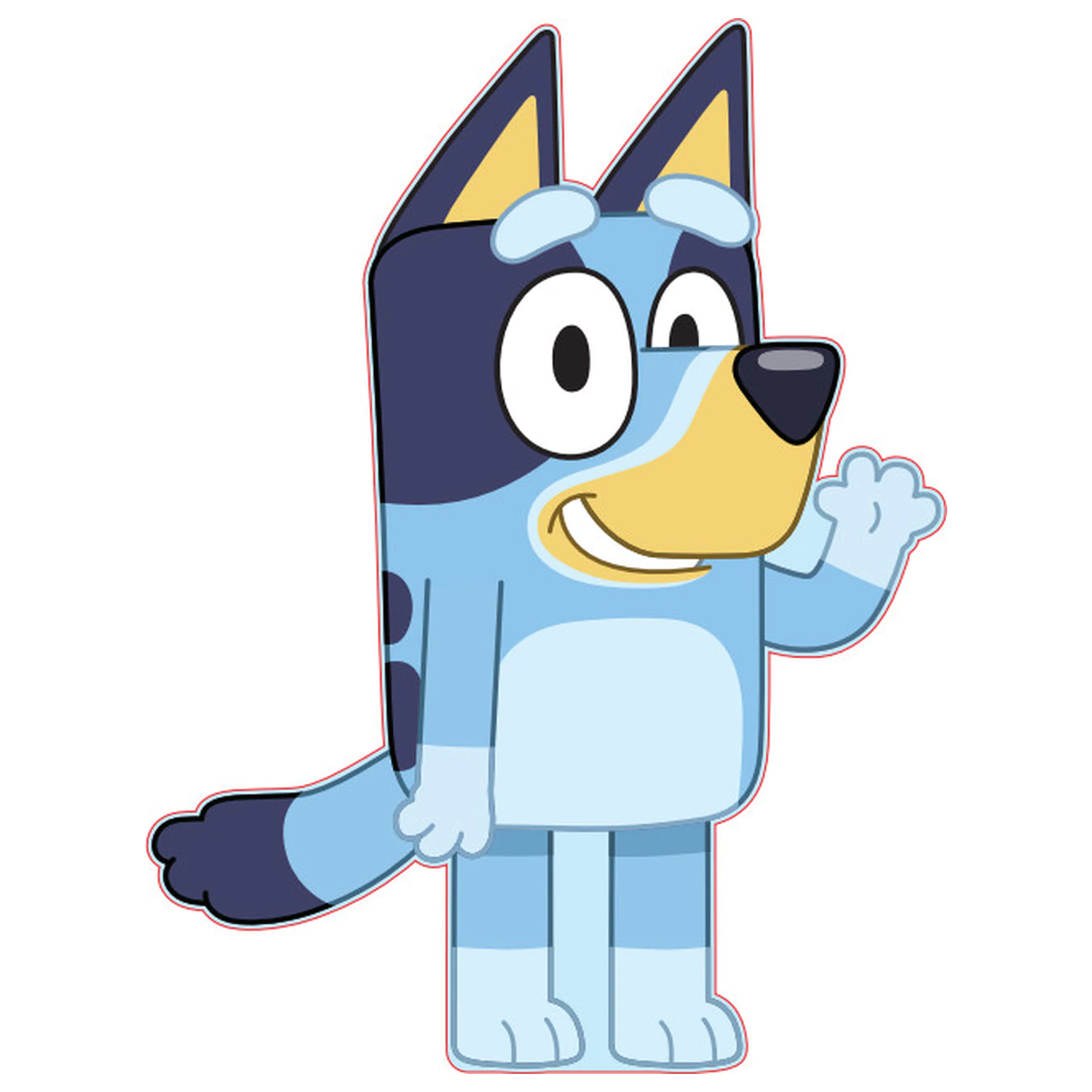 Bluey Wellenform-Kissen Produktfoto