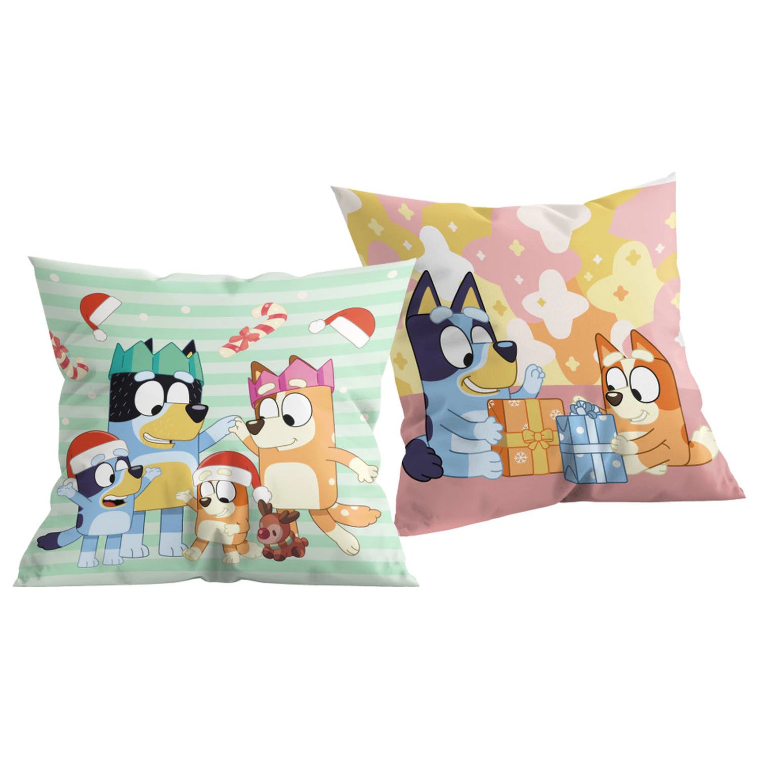 Bluey Winter Weihnachten Kissen Produktfoto