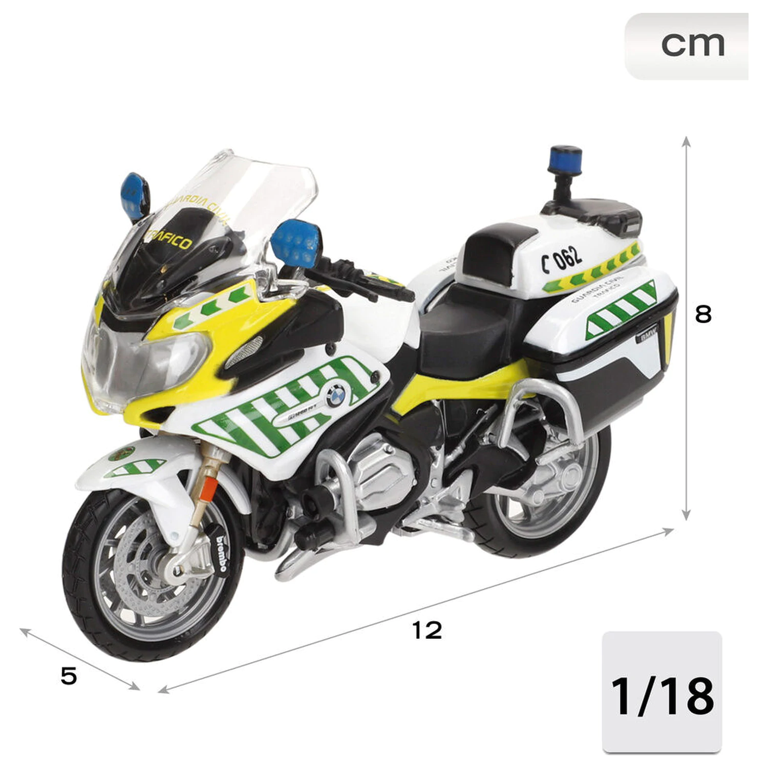 BMW R 1200 Metall Guardia Civil Motorrad Produktfoto