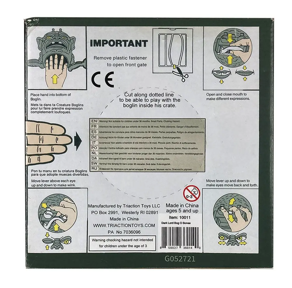 Boglins Handpuppe Dark Lord Bog O Bones Produktfoto