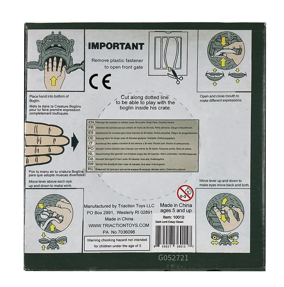 Boglins Handpuppe Dark Lord Crazy Clown Produktfoto