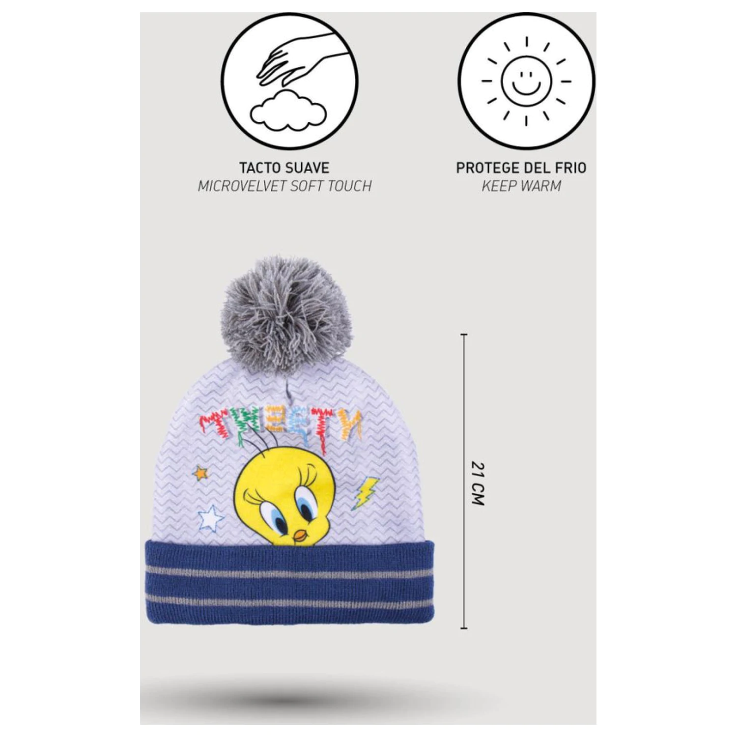 Looney Tunes Tweety Kinder Mütze + Handschuhe Set Produktfoto