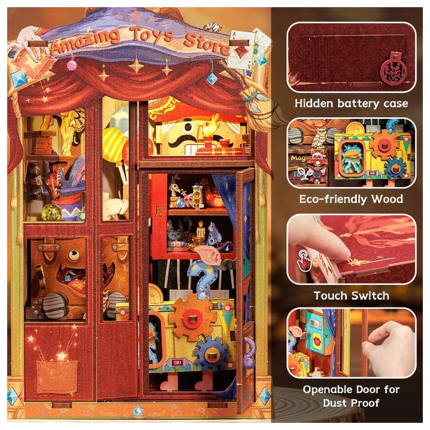 Book Nook Amazing Toy Store 17 x 12 cm Produktfoto