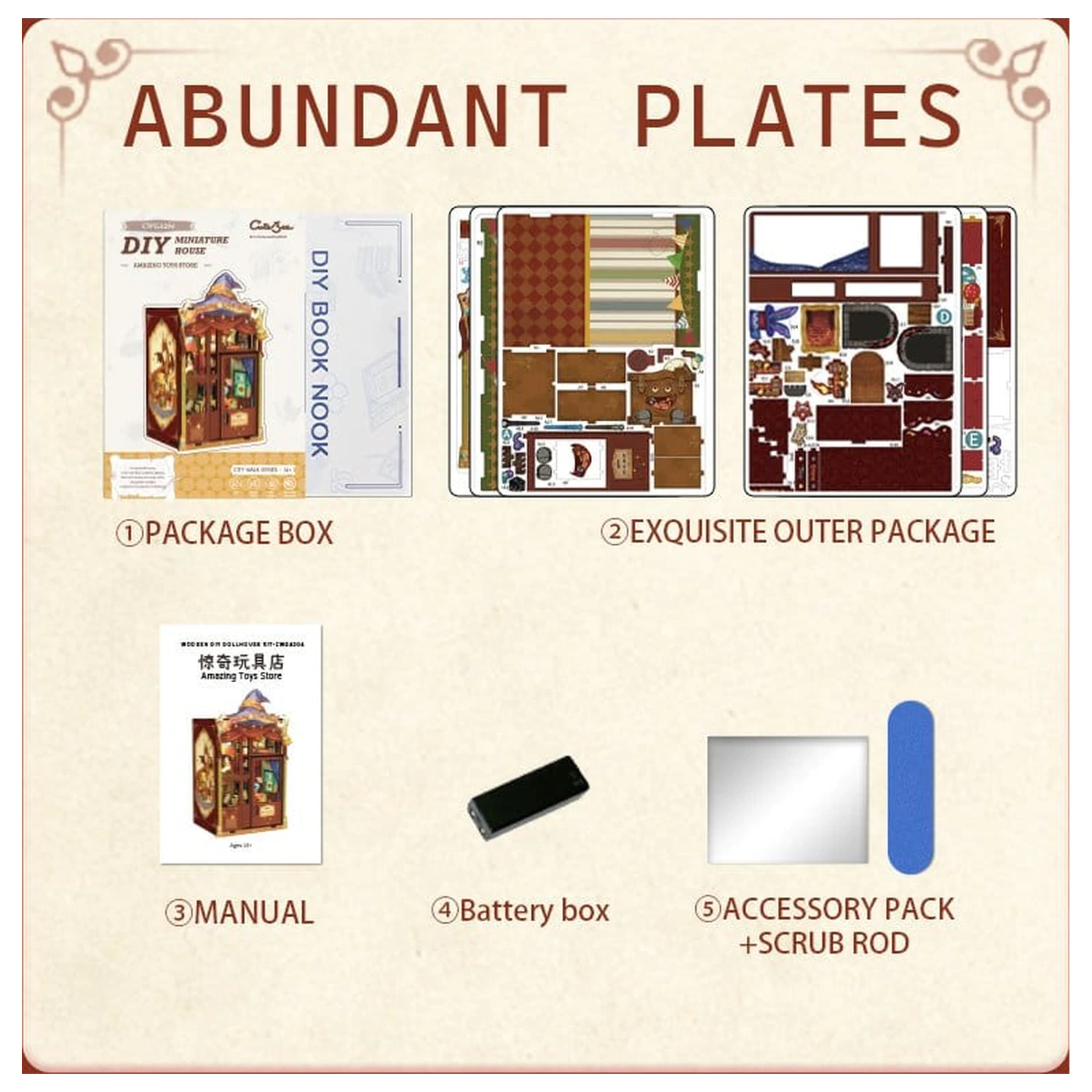 Book Nook Amazing Toy Store 17 x 12 cm Produktfoto