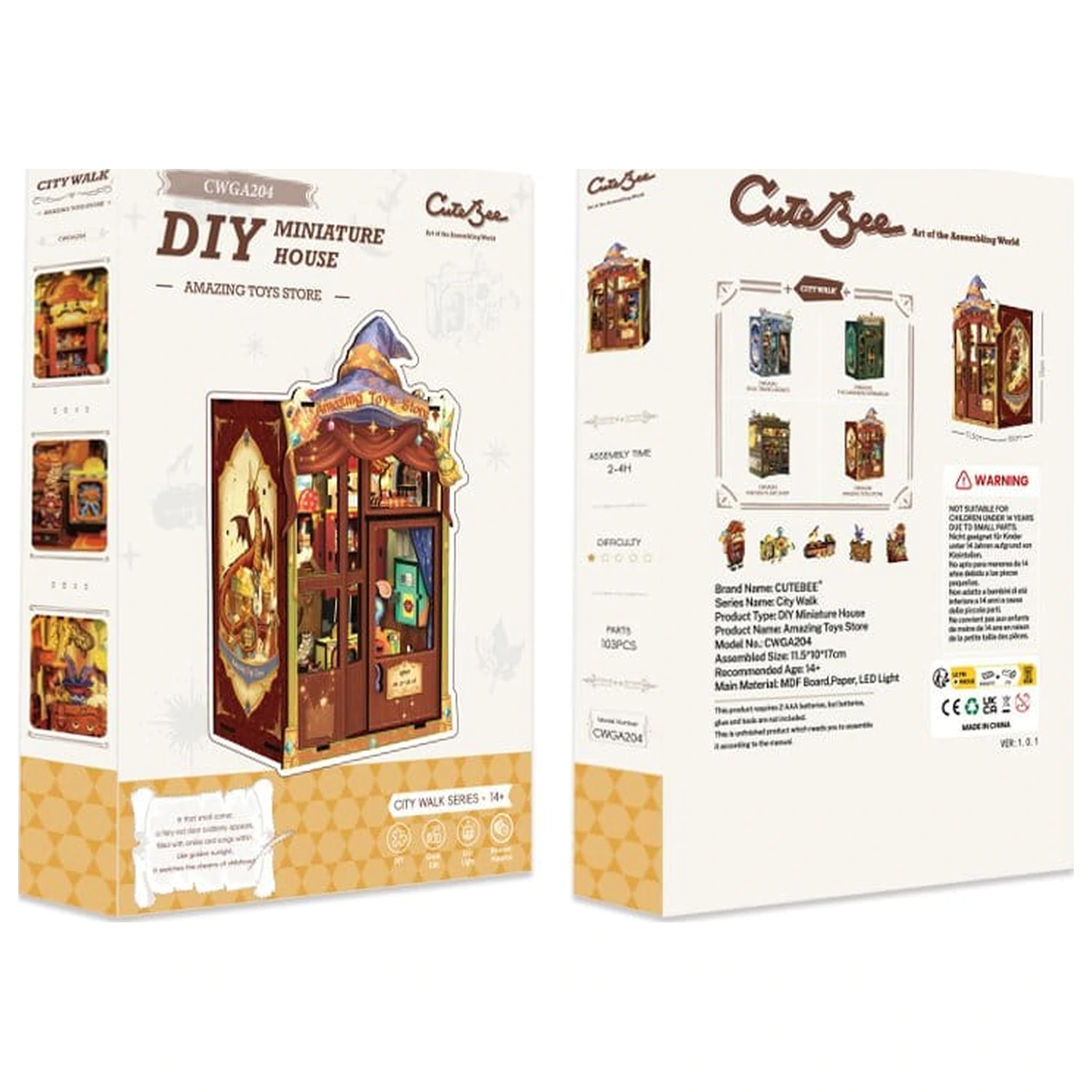 Book Nook Amazing Toy Store 17 x 12 cm Produktfoto