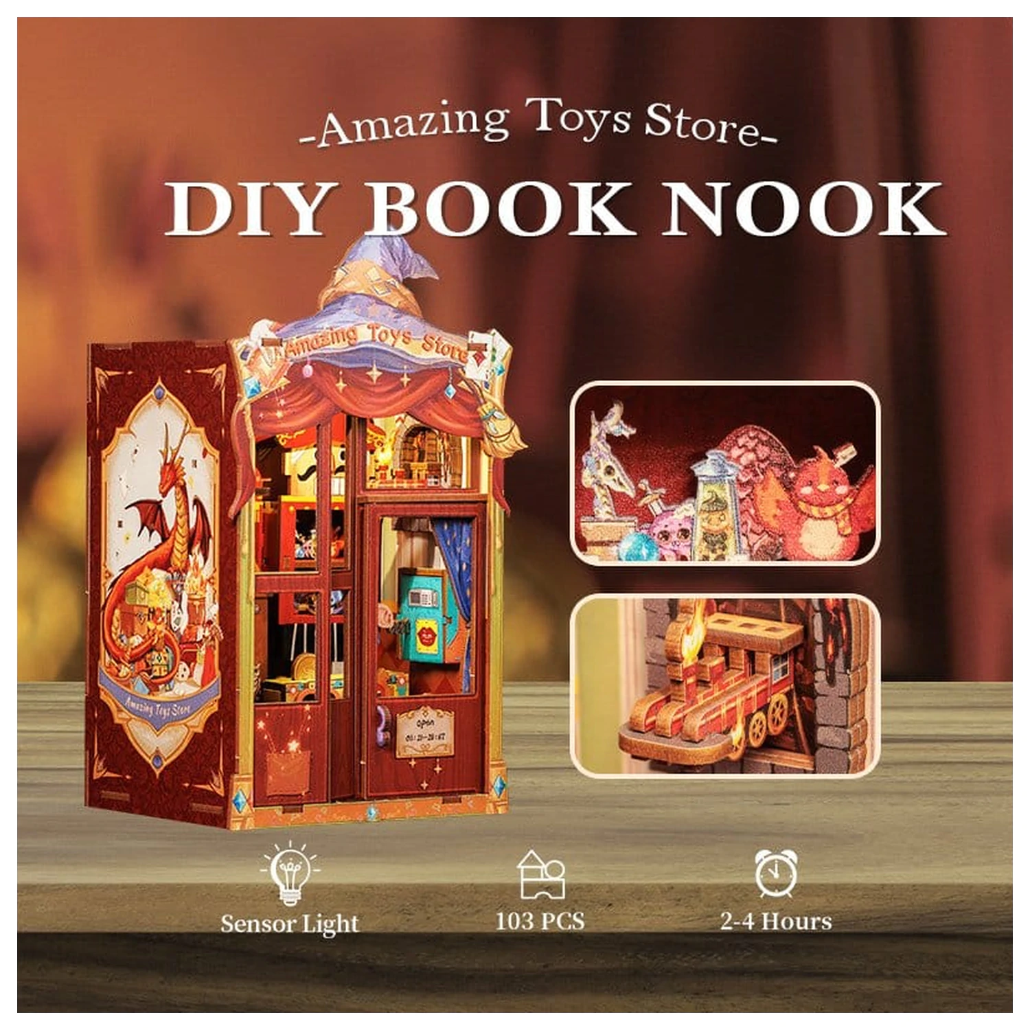 Book Nook Amazing Toy Store 17 x 12 cm Produktfoto