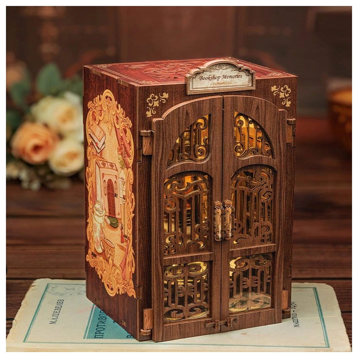 Book Nook Buchhandlung Erinnerungen 17 x 10 cm Produktfoto