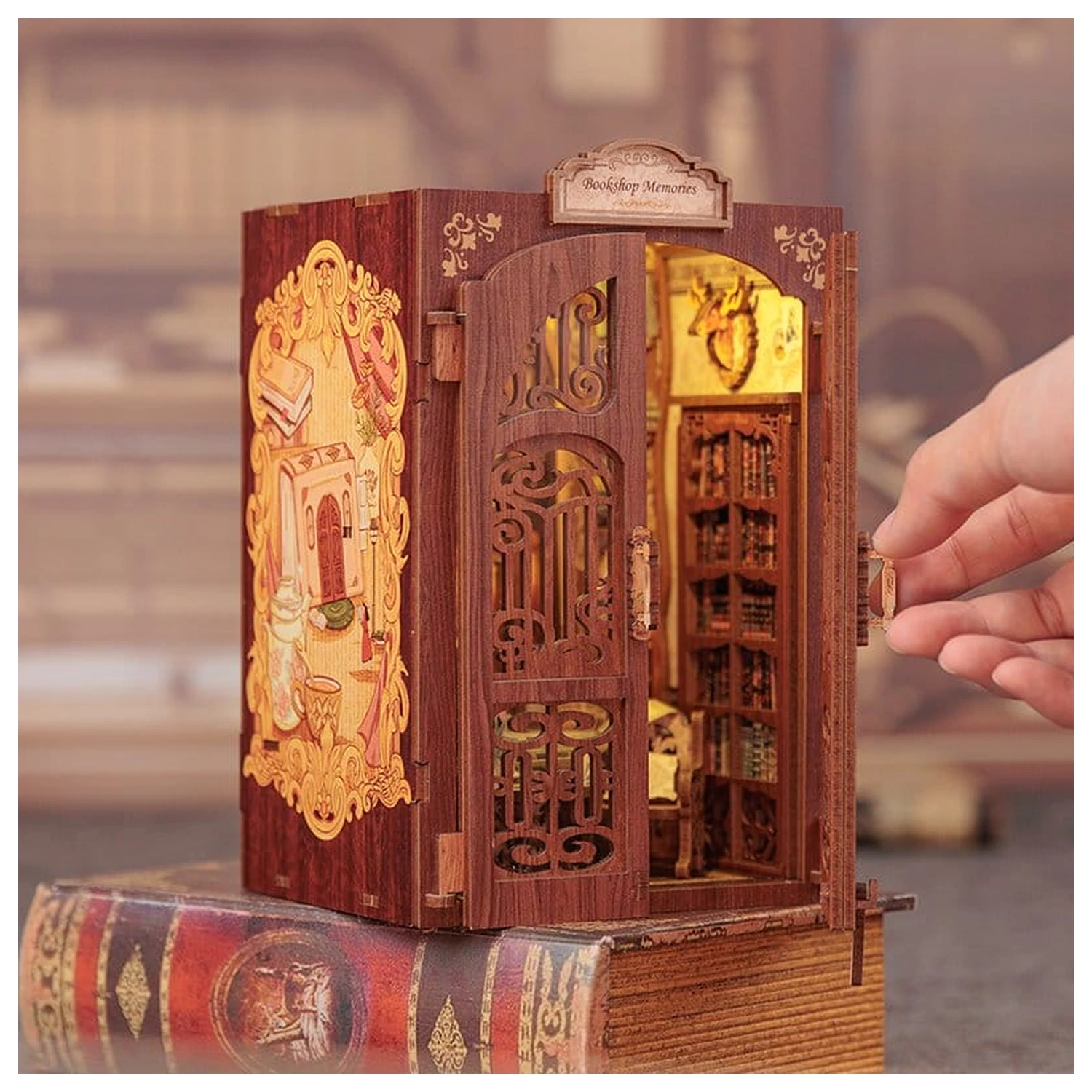 Book Nook Buchhandlung Erinnerungen 17 x 10 cm Produktfoto