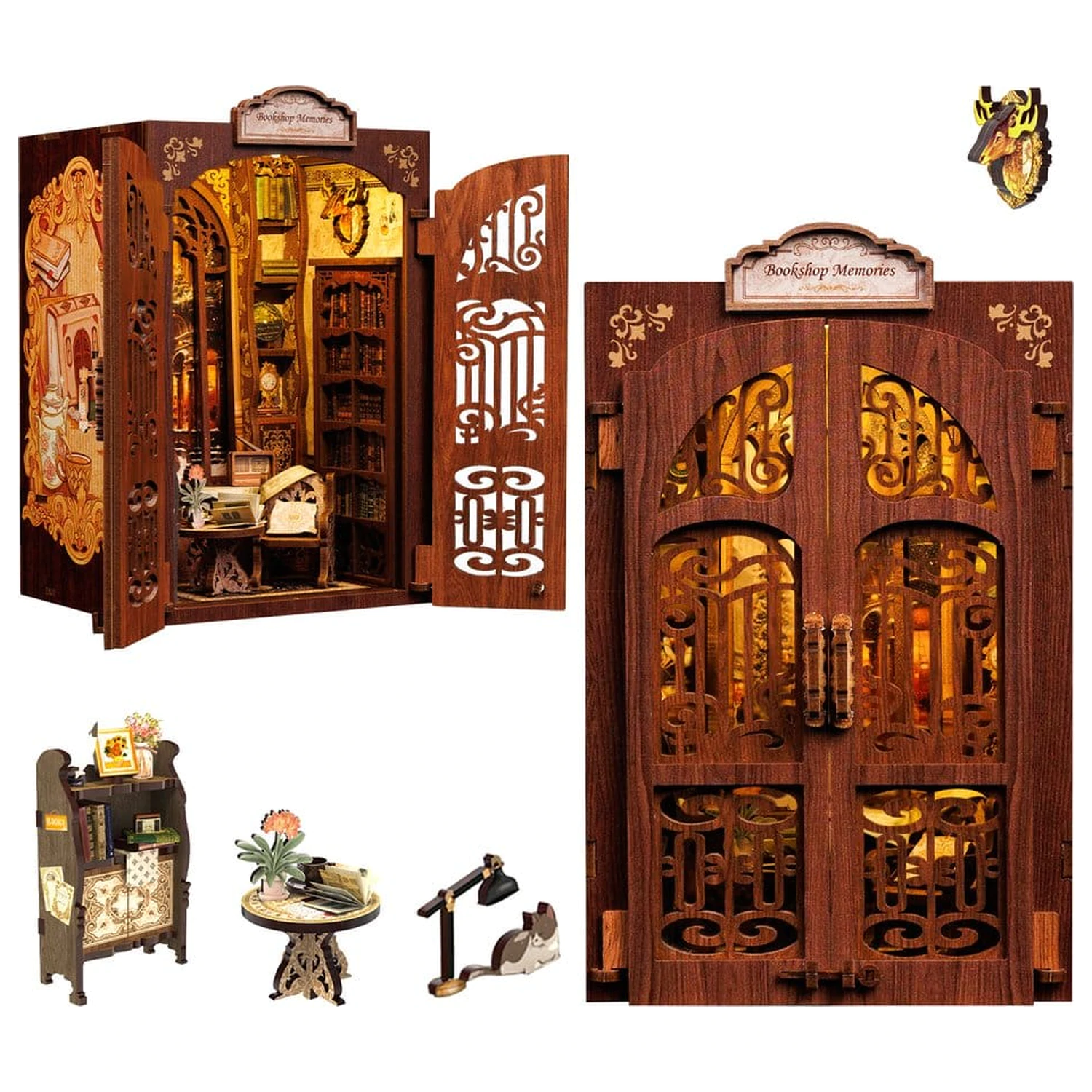 Book Nook Buchhandlung Erinnerungen 17 x 10 cm Produktfoto