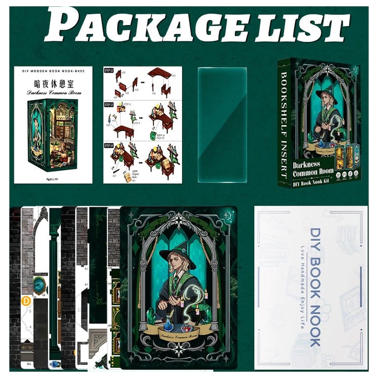 Book Nook Darkness Common Room 23 x 11 cm Produktfoto