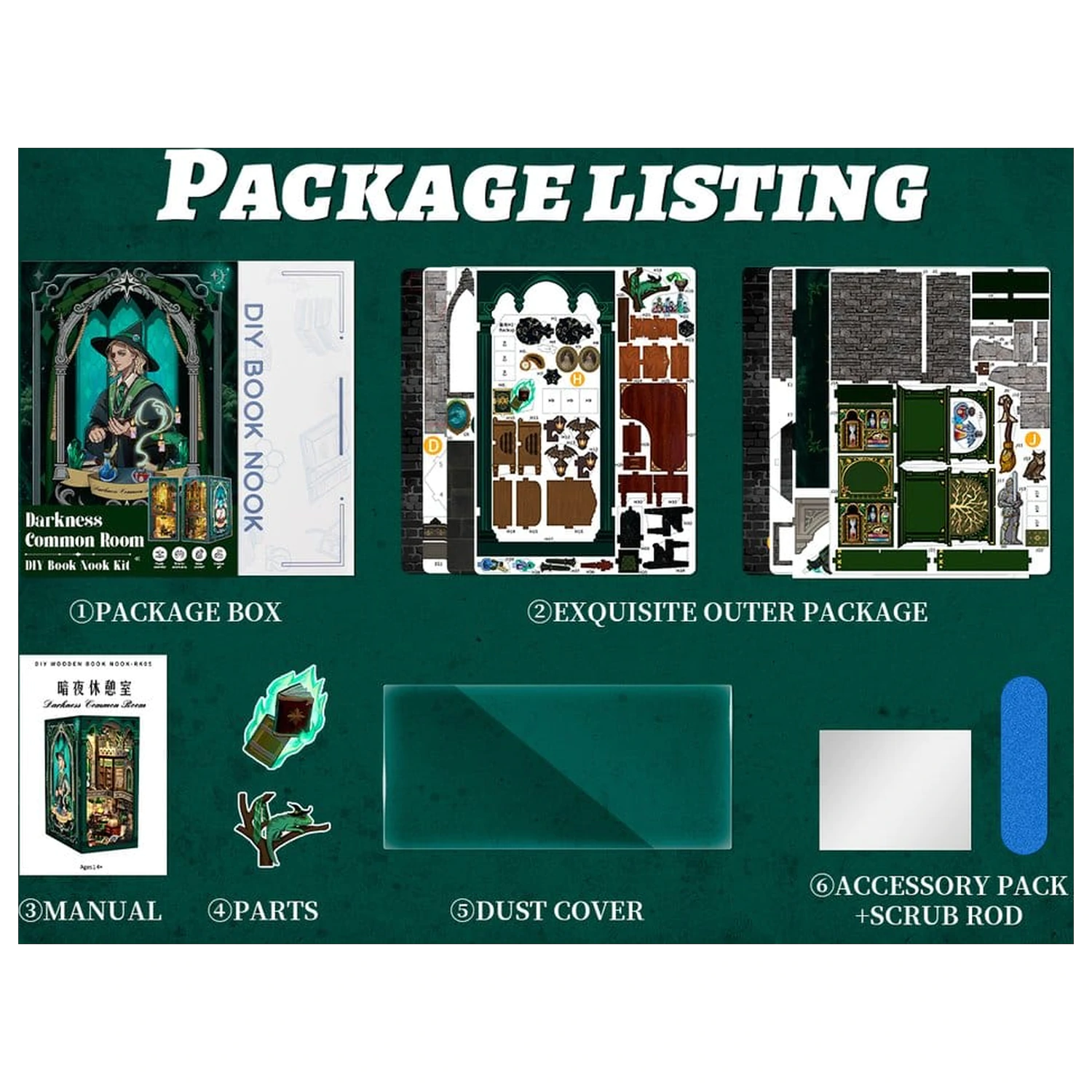 Book Nook Darkness Common Room 23 x 11 cm Produktfoto