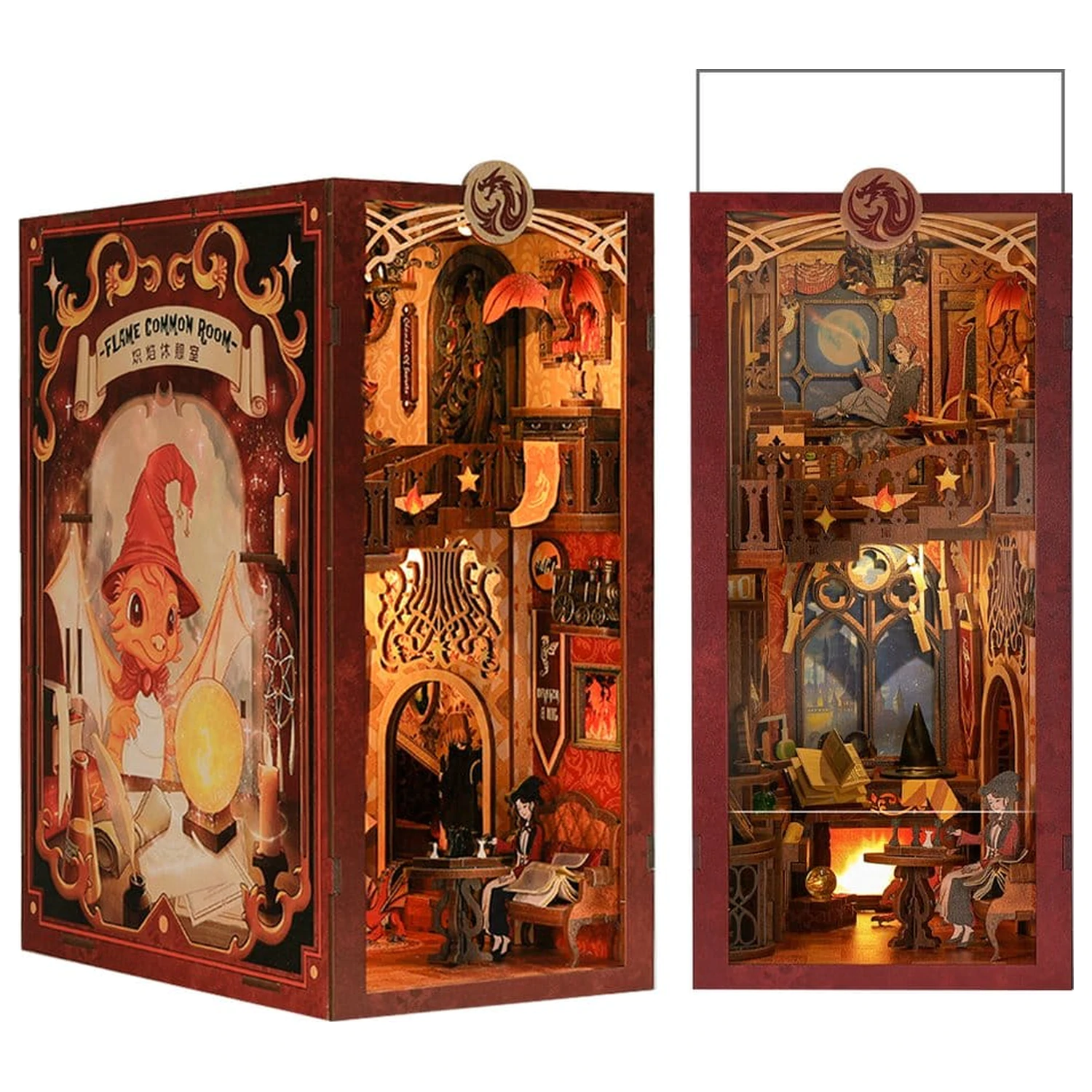 Book Nook Flame Common Room 23 x 11 Zentimeter Produktfoto