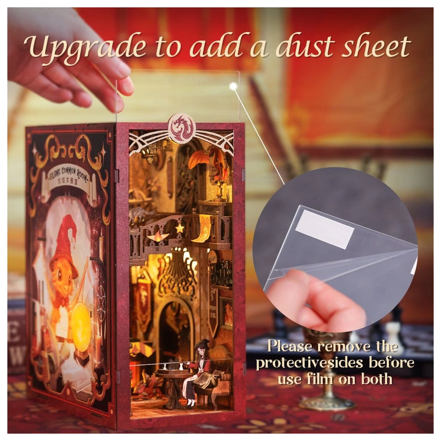 Book Nook Flame Common Room 23 x 11 Zentimeter Produktfoto